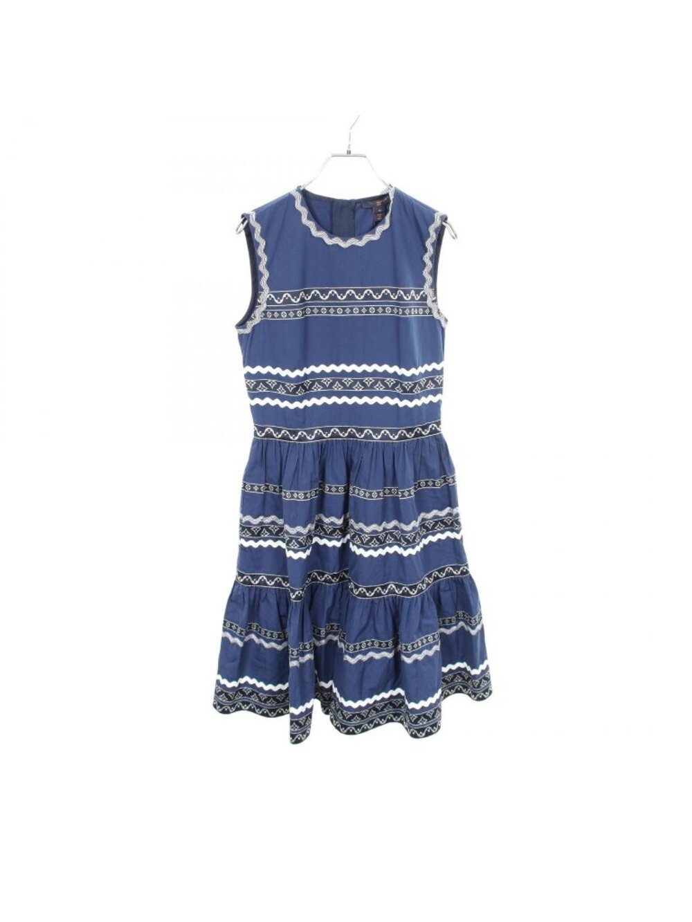 Louis Vuitton Dress Monogram Flower Sleeveless Cotton